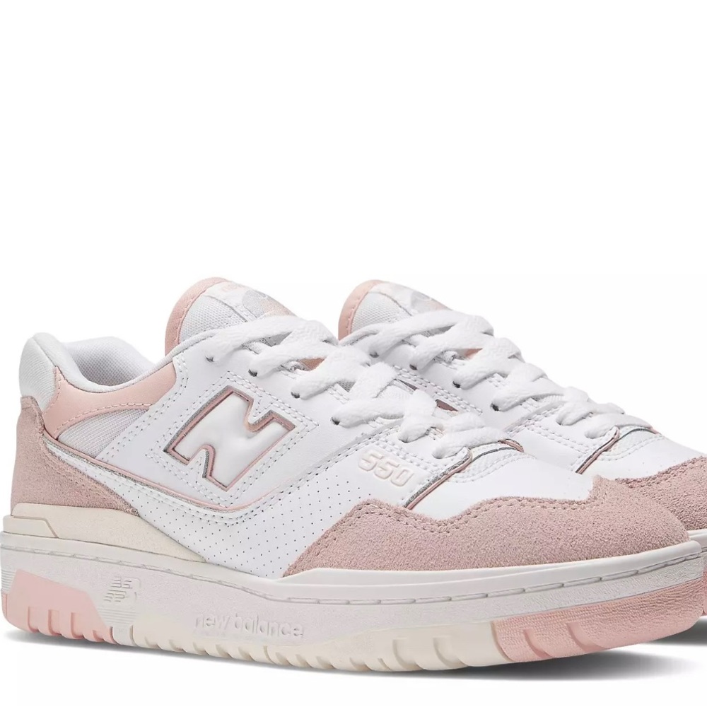 New Balance 550 Sneakers in Pink and White